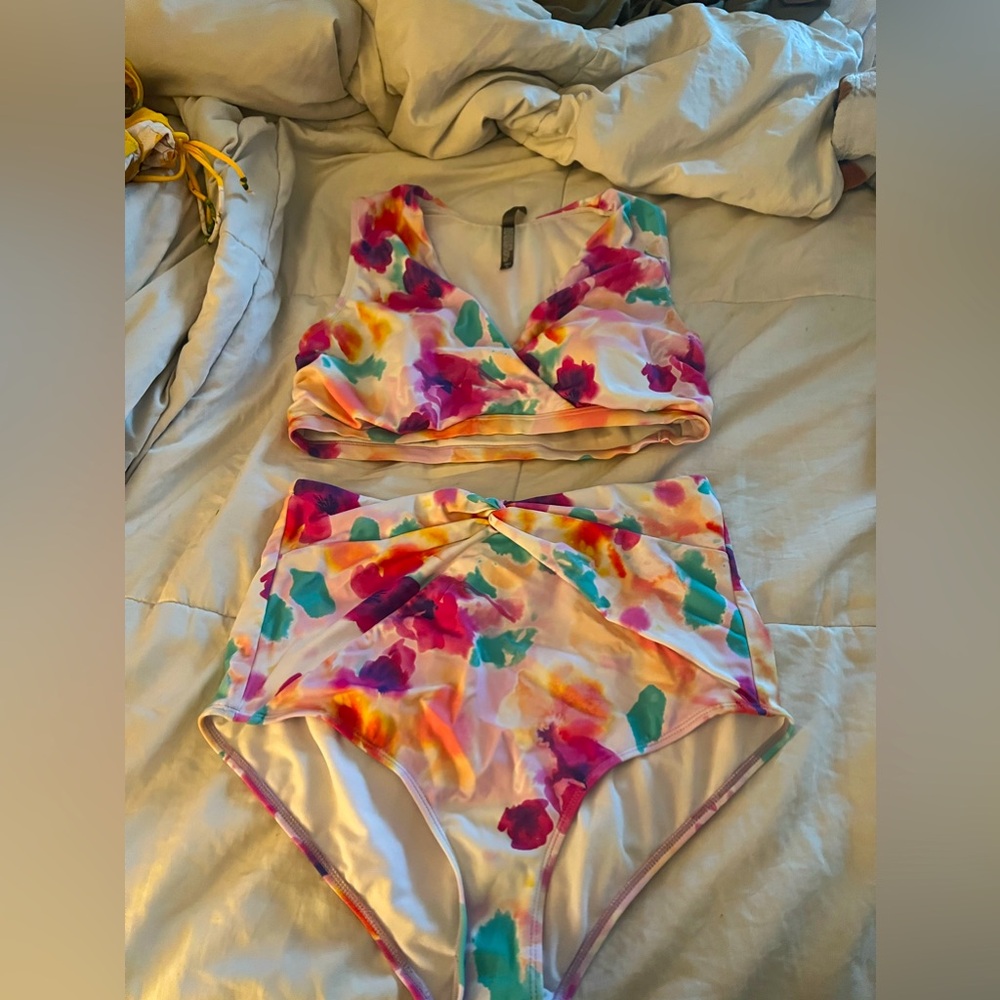 Torrid Watercolor High waisted Bikini
